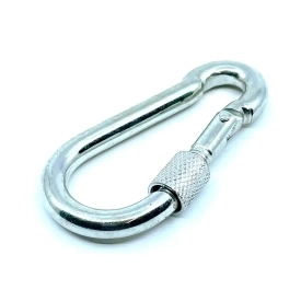 Karabina s pojistkou, DIN 5299D, Pozinkovaná